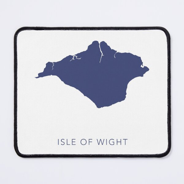 Item preview, Navy Map of Isle of Wight UK designed and sold by By-Danni-Marie.