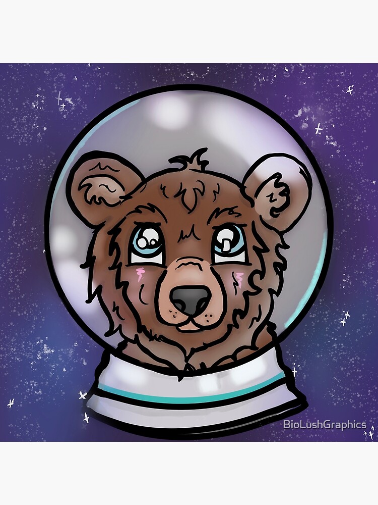 “Astronaut Bear " Poster for Sale by BioLushGraphics | Redbubble