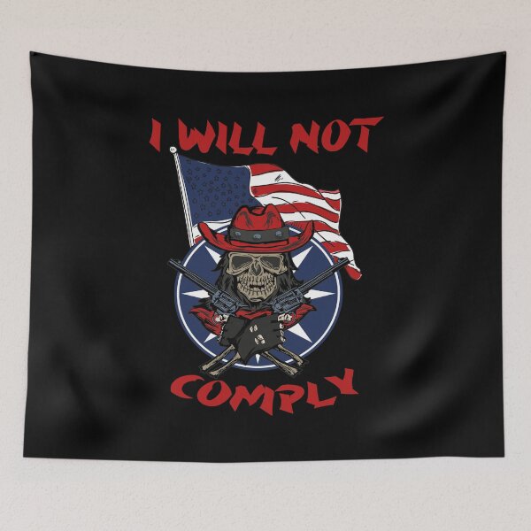 Item preview, I Will Not Comply designed and sold by FreeMood.