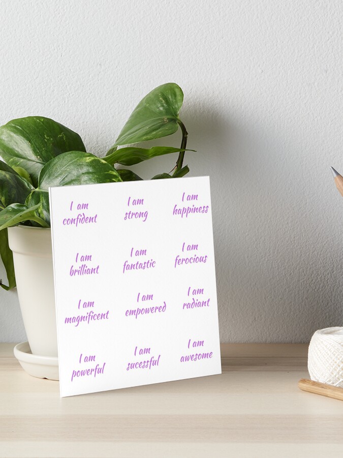Demonstrate diligence daily. Positive Affirmation stickers and