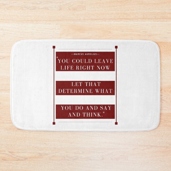 Item preview, YOU COULD LEAVE LIFE RIGHT NOW | SYOIC QUOTE | MARCUS AURELIUS designed and sold by Stoicwis.