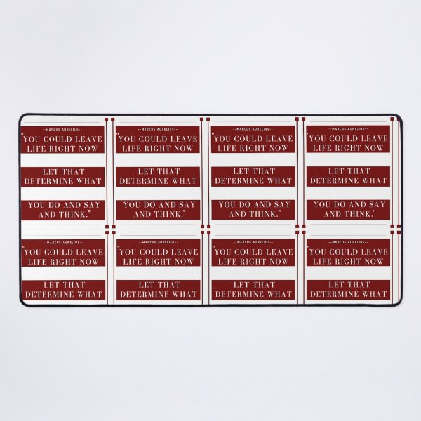 Item preview, YOU COULD LEAVE LIFE RIGHT NOW | SYOIC QUOTE | MARCUS AURELIUS designed and sold by Stoicwis.
