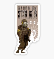 Get out of here stalker Sticker
