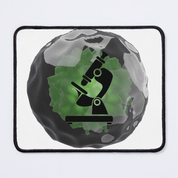 Item preview, BACTERIUM VIRUS SUNSET WITH MICROSCOPE MEDICAL LABORATORY SCIENCE designed and sold by Hippiesole.