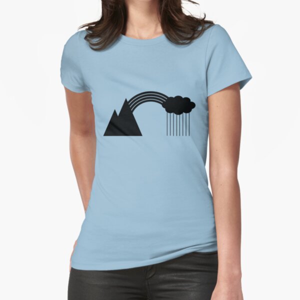 Black Rainbow Fitted T-Shirt