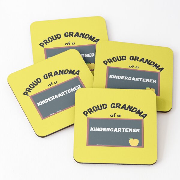 Item preview, proud grandma of a kindergartener, chalkboard graphic designed and sold by Jessi-Sketches.