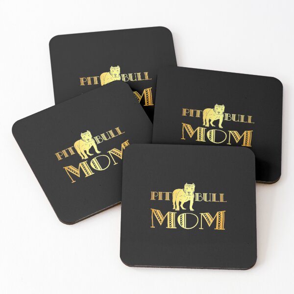 Item preview, Pitbull Dog Mom Gold Funny Mama Motherday designed and sold by wowart4u.