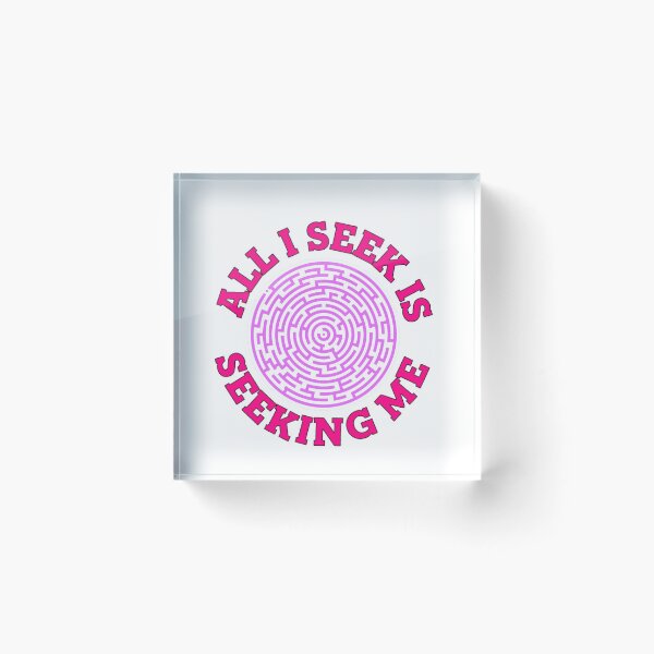 Item preview, ALL I SEEK IS SEEKING ME. NEVILLE GODDARD SAYING designed and sold by enigma3a.