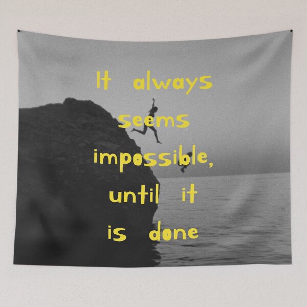 Item preview, It always seems impossible Ocean designed and sold by LotusAtelier.