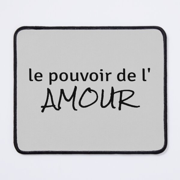 Item preview, Power of Love (in French) on gray background designed and sold by ZenNature.