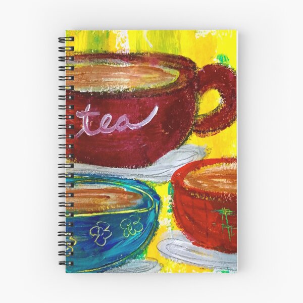 Item preview, Tea Cups  - Kitchen Art designed and sold by KATHLEEN TENNANT ART.