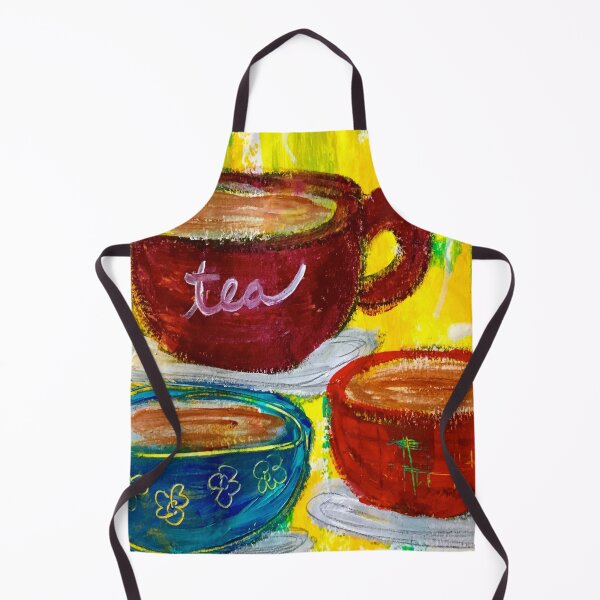 Item preview, Tea Cups - Kitchen Art designed and sold by KATHLEEN TENNANT ART.