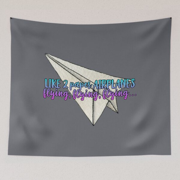 Item preview, 2 paper airplanes flying, flying, flying designed and sold by Jenscolors.