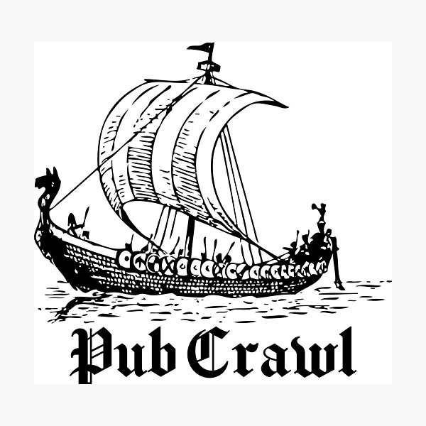 Item preview, Pub Crawl designed and sold by DesignGoblins.