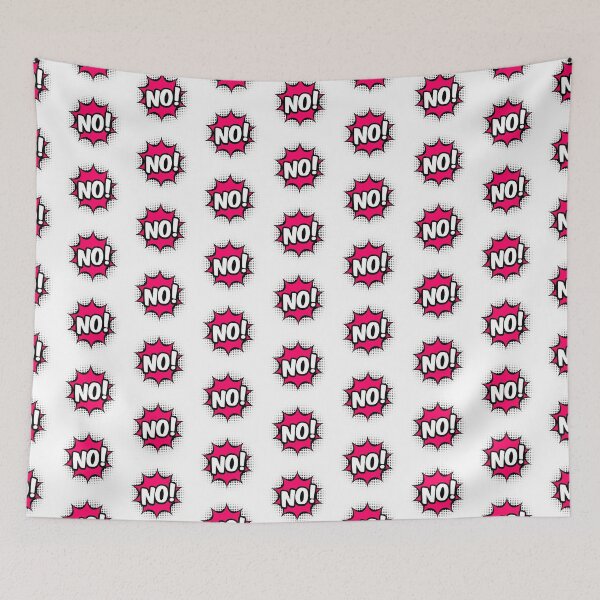 Item preview,  Sticker No in pop art style designed and sold by TashaVector.