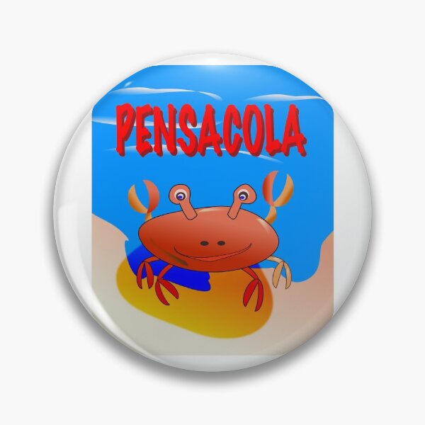Item preview, HAPPY Pensacola Beach Crab designed and sold by EdwardMonet.