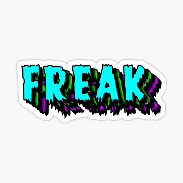 Multicolored freak Sticker
