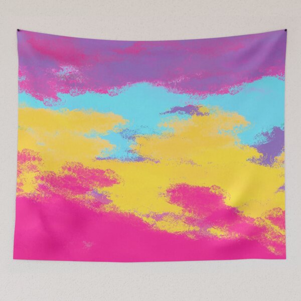 Item preview, Pop Art Colors Multicolored Bright Abstract Painting designed and sold by Cosmic-Ferret.