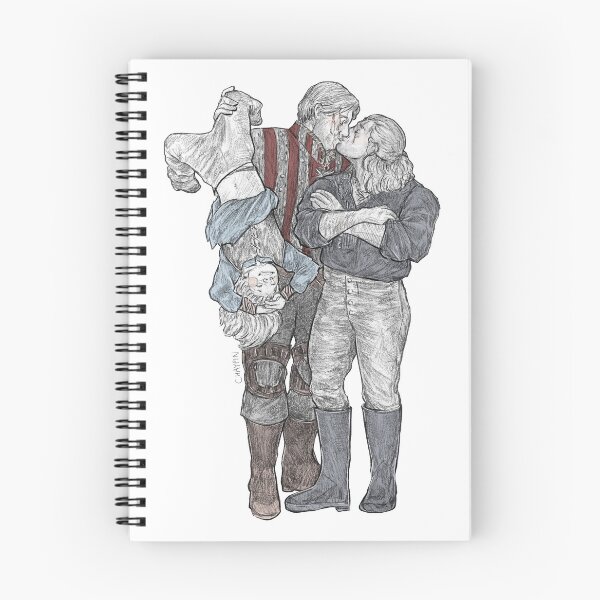 Item preview, Geralt Eskel and Ciri designed and sold by chaypin.