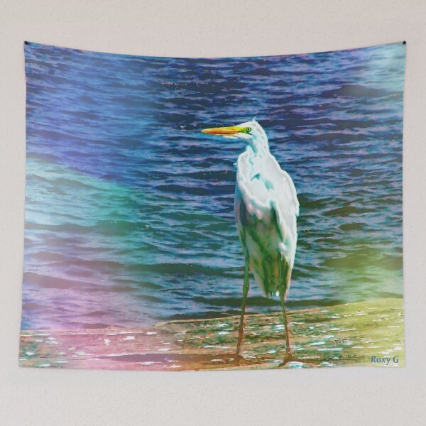Item preview, Crane on Lake Pontchartrain designed and sold by RoxanneG.