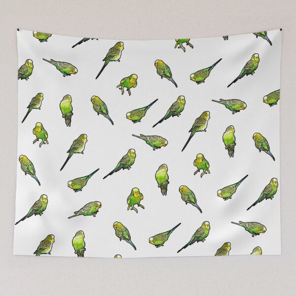 Item preview, Little Budgies Pattern designed and sold by Alienphysique.