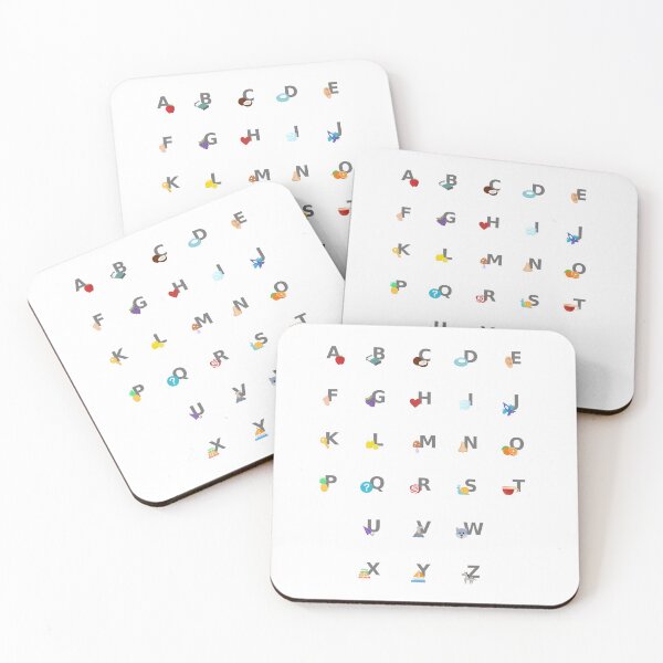 Item preview, Alphabet stickers for kids, easy to learn, cute looking designed and sold by AlinaOz.