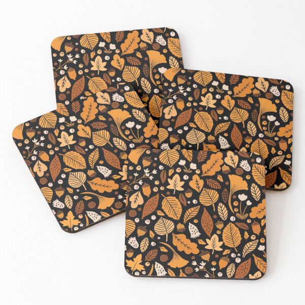 Item preview, Autumn Leaves at Midnight designed and sold by latheandquill.