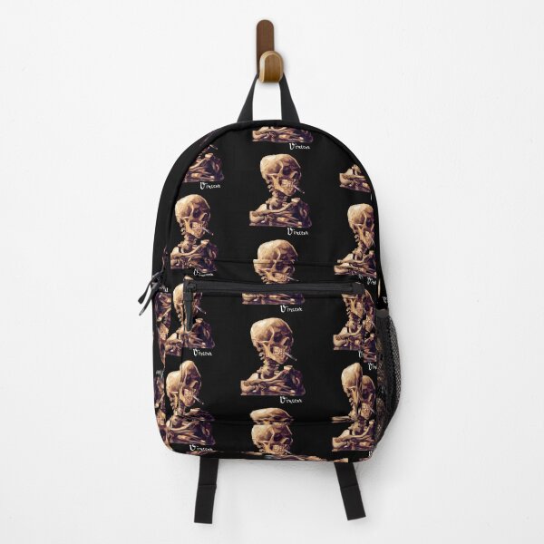 Item preview, Van Gogh Skull With A Burning Cigarette Skeleton Painting designed and sold by Travel-Art-Love.