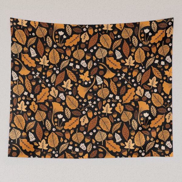 Item preview, Autumn Leaves at Midnight designed and sold by latheandquill.