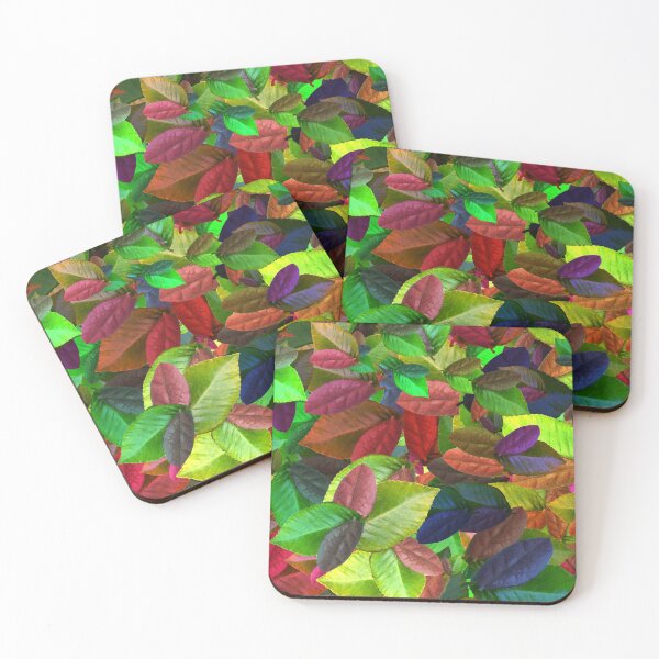 Item preview, Colorful Tropical Leaves Summer Pattern designed and sold by Jo Henselin.