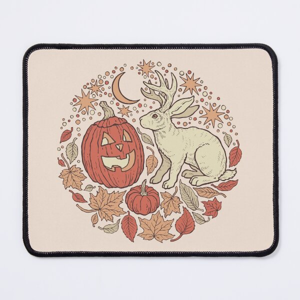 Artikel-Vorschau von Halloween-Freunde | Jackalope und Jack-O-Lantern Herbstkunst, designt und verkauft von OMEGAFAUNA.