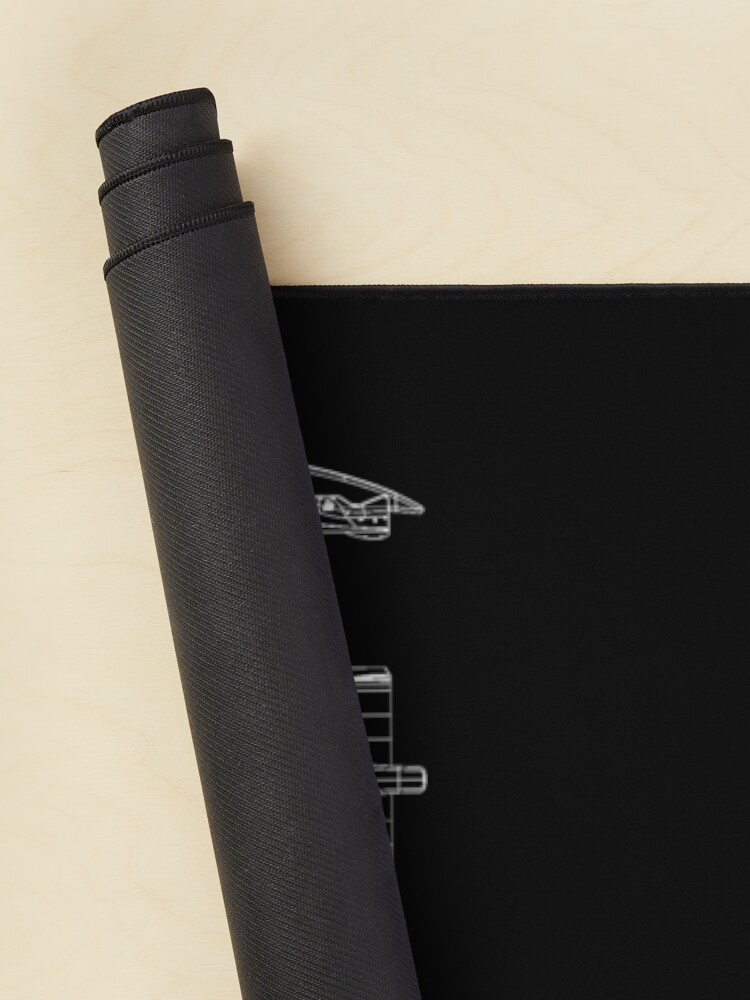 Alternate view of Race car blueprint project Mouse Pad