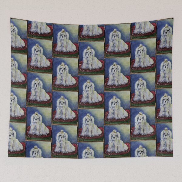 Item preview, Maltese on a Pillow designed and sold by chstudios.