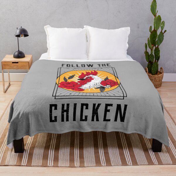 Item preview, Follow The Chicken - Creepy Chicken With Flowers designed and sold by FoxCodeCreation.