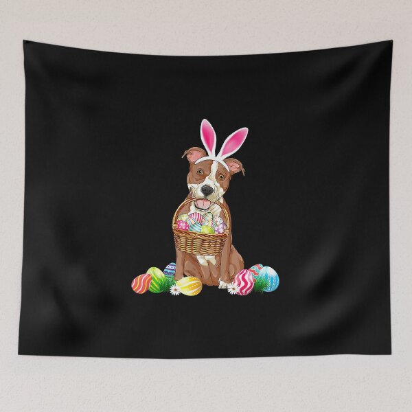 Item preview, Pitbull Easter Day Eggs Basket Boys Girls Kid Bunny designed and sold by wowart4u.