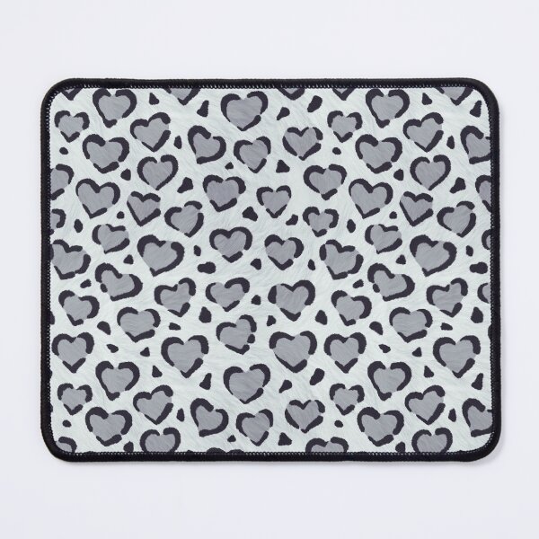 Item preview, Snowy hearts - Heart-shaped Snow Leopard Print designed and sold by FabsDesign.