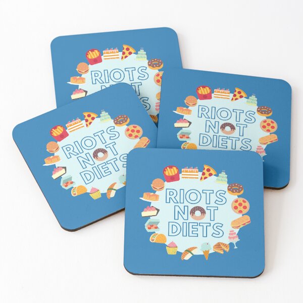 Item preview, Riots Not Diets - Body Positive Activism (blue) designed and sold by gimmesometees.