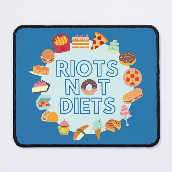 Item preview, Riots Not Diets - Body Positive Activism (blue) designed and sold by gimmesometees.