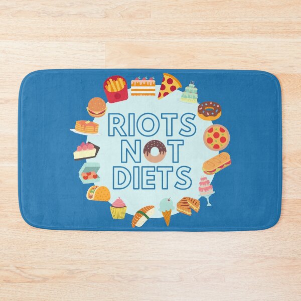 Item preview, Riots Not Diets - Body Positive Activism (blue) designed and sold by gimmesometees.
