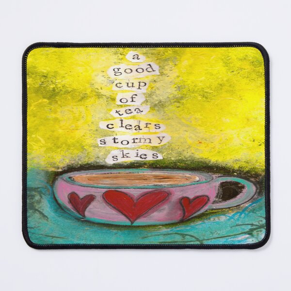 Item preview, Tea Clears Stormy Skies - Tea Inspired Art designed and sold by KATHLEEN TENNANT ART.