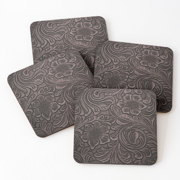 Item preview, Dark Tooled Leather designed and sold by FunWithChemo.