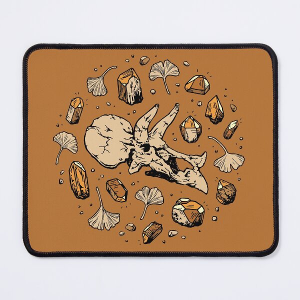 Item preview, Triceratops Rocks! | Citrine Quartz | Dinosaur Skull Fossil Art designed and sold by OMEGAFAUNA.