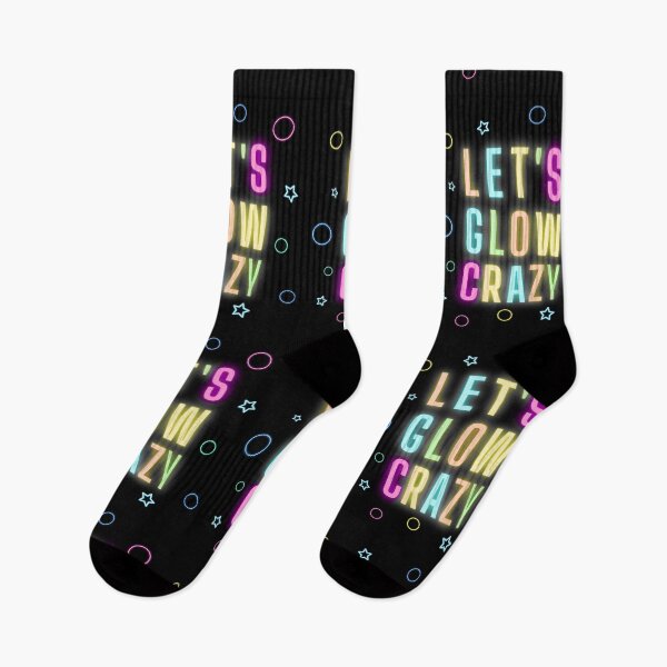 Item preview, Let's Glow Crazy - Funny retro neon lights party design designed and sold by appareltolove.