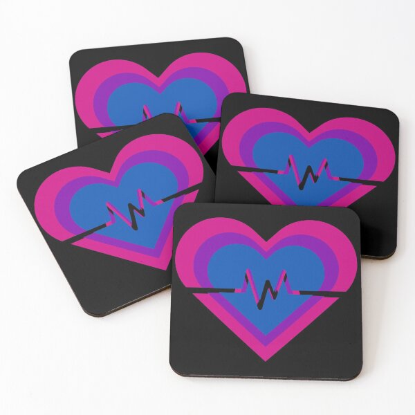 Item preview, Pride Flag Hearts - Bisexual designed and sold by thesassypanda.