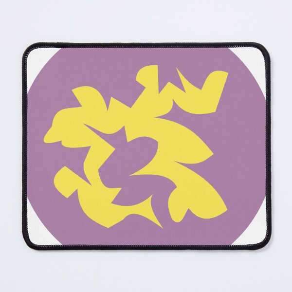 Item preview, Yellow Abstract Shape Design on a Purple Hue Background designed and sold by ThisNThatImages.