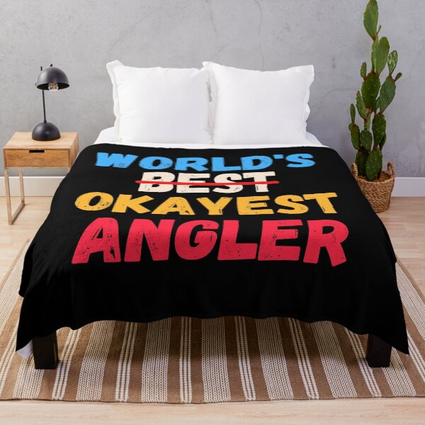 Item preview, Funny Fisherman World's Best Okayest Angler designed and sold by GraphicDesign15.