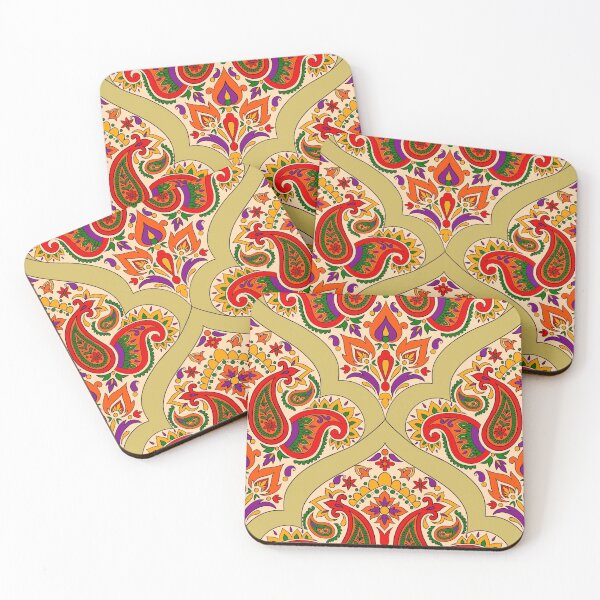 Item preview, Seamless Paisley Pattern - golden yellow designed and sold by SemDesigns1.