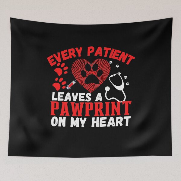 Item preview, Every patient leaves a pawprint on my heart designed and sold by ronaldsonou.