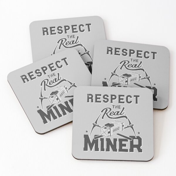 Item preview, Respect The Real Miner ASIC Rig Crypto Mining designed and sold by scooterbaby.