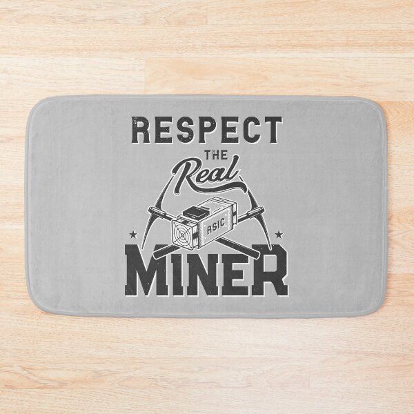 Item preview, Respect The Real Miner ASIC Rig Crypto Mining designed and sold by scooterbaby.